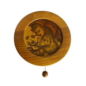 Vtg Refuge Swiss Musical Box Sound Of Music Made In Germany Pull String Works